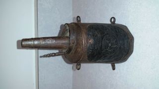 Late 16th or early 17th c Italian powder flask for French musketeer,  matchlock 2