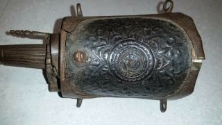 Late 16th or early 17th c Italian powder flask for French musketeer,  matchlock 5