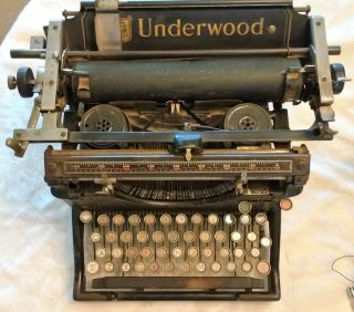 Antique 1912 5 Underwood Typewritr