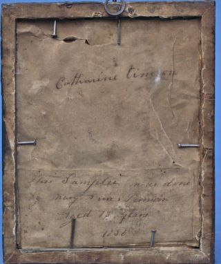 RARE ANTIQUE MINIATURE SAMPLER,  MARY ANN TINSOR Aged 13 1836 2