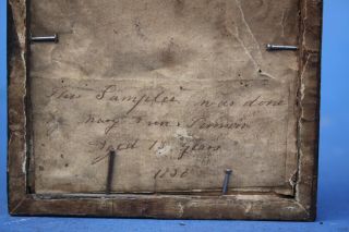 RARE ANTIQUE MINIATURE SAMPLER,  MARY ANN TINSOR Aged 13 1836 3