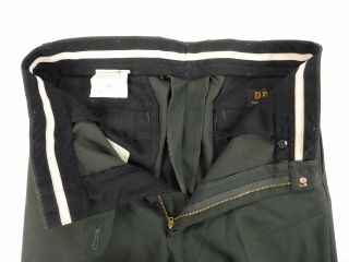 Vintage US Army Dress Green Poly/Wool Serge AG - 489 Pants 33R Reg Trousers 5