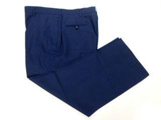Usaf Us Air Force Blue 1620 Poly/wool Service Dress Trousers Pants 34 Short Euc