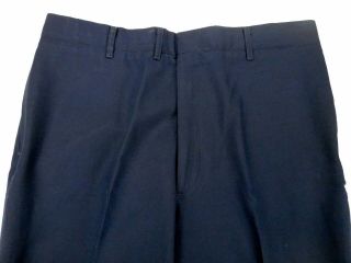 USAF US Air Force Blue 1620 Poly/Wool Service Dress Trousers Pants 34 Short EUC 3