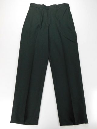 Vintage US Army Dress Green Poly/Wool Serge AG - 489 Pants 32 S Short Trousers EUC 3