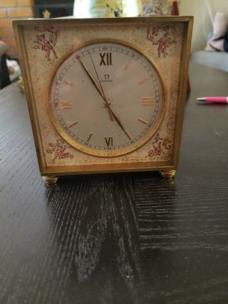 Vintage Omega Truncated Desk Clock,  Great