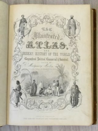 JOHN TALLIS 1851 ATLAS - ILLUSTRATED ATLAS OF THE WORLD,  81 MAPS 3