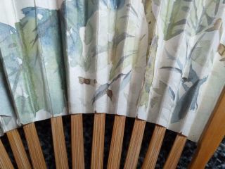 vintage Chinese painted hand held fan artist Ding Baoshu 8