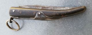 Wehrmacht Wwii German Soldiers Folding Pocket Knife Rare War Relic