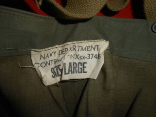 U.  S.  NAVY:: WWII SHIPBOARD DECK TROUSER NAVY DEPARTMENT WWII 6