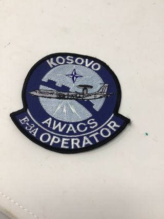 Patch Kosovo Awacs E - 3a Operator