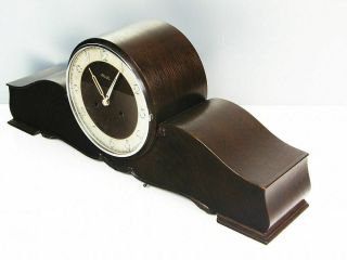 Pure Art Deco Kienzle Chiming Mantel Clock With Pendulum Germany
