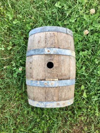 Antique Oak Whiskey Wine Beer Barrel Aging Or Decorative Wood Barrel Usable