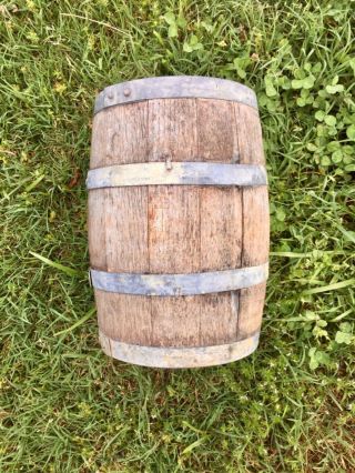 Antique Oak Whiskey Wine Beer Barrel Aging or Decorative Wood Barrel Usable 2