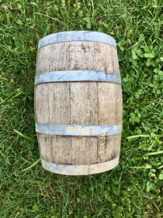 Antique Oak Whiskey Wine Beer Barrel Aging or Decorative Wood Barrel Usable 3