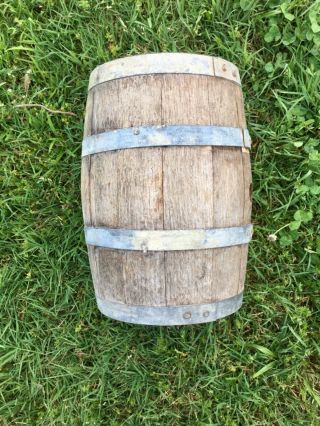 Antique Oak Whiskey Wine Beer Barrel Aging or Decorative Wood Barrel Usable 6