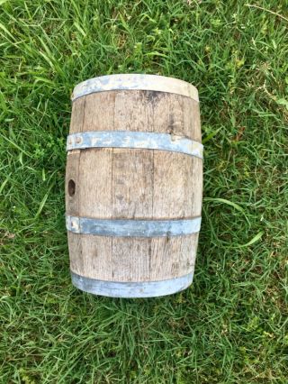 Antique Oak Whiskey Wine Beer Barrel Aging or Decorative Wood Barrel Usable 7