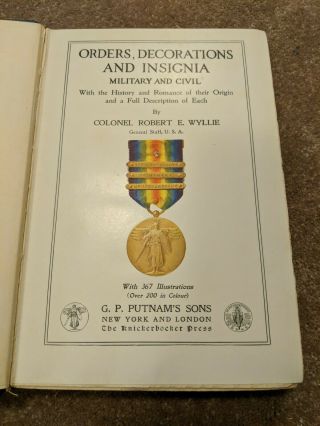 Orders Decorations And Insignia Military And Civil,  R.  E.  Wyllie,  1921