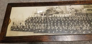 US Navy 62x12 1915 U.  S.  S.  JERSEY OFFICERS CREW PANORAMA PHOTO RARE 4