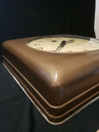 Antique 1940 ' s Self Winding Clock co.  York 