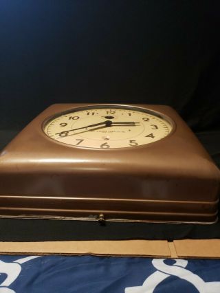 Antique 1940 ' s Self Winding Clock co.  York 