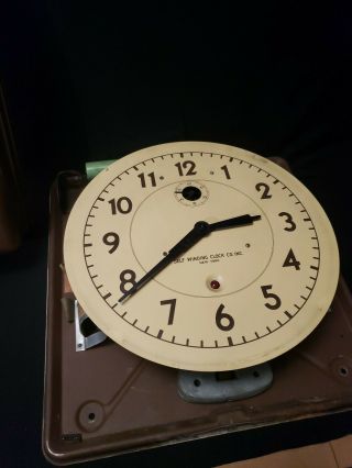 Antique 1940 ' s Self Winding Clock co.  York 