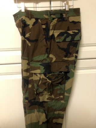 United States Army Camouflage CAMO BDU Woodland Pants Small Regular,  Belt 6