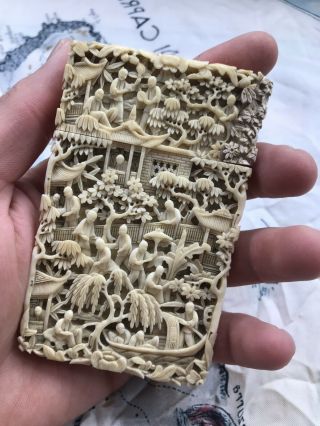 Deep Carved Chinese Oversized Card Case