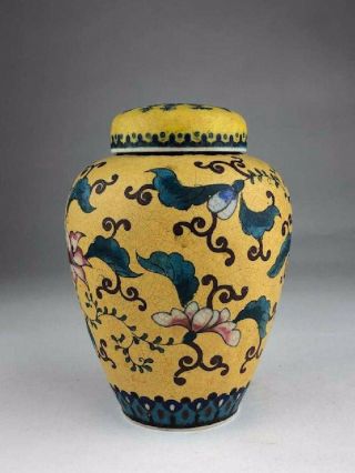 Antique Japanese Cloisonne On Porcelain Vases 19c,  Meiji Era,  Marked And Signed