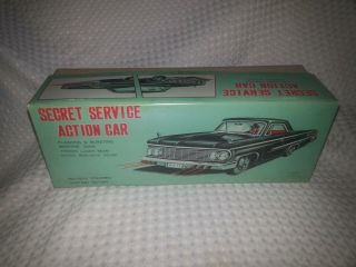 1966 ASC Japan - GREEN HORNET SECRET SERVICE CAR - All Original/Complete - Repro Box 9