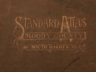 1909 Standard Atlas Plat Book Moody County South Dakota Sd Ogle Illustrations