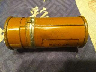 Japanese fuse storage tube.  WW2 2