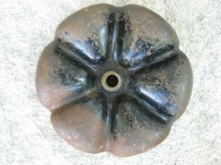 Vintage Antique Cast Iron STAR NAIL CUP Industrial Lazy Susan 6 - Cup Caddy 1900s 6