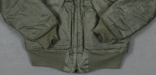 US Military USAF CWU - 45/P Fire Resistant Aramid Flyer ' s Jacket Green Small 3