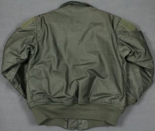 US Military USAF CWU - 45/P Fire Resistant Aramid Flyer ' s Jacket Green Small 4