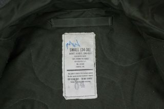 US Military USAF CWU - 45/P Fire Resistant Aramid Flyer ' s Jacket Green Small 6