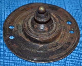 Antique Ethiopian Bronze Shield Embellishment,  Handmade Pendant Ethiopia,  Africa