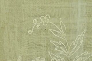 Gorgeous Antique French Fine Muslin,  Cornely Lace,  Long Curtain / Panel 19th C 5