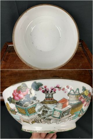 19th C.  Marked Chinese Famille - Rose Bowl and Cover 6