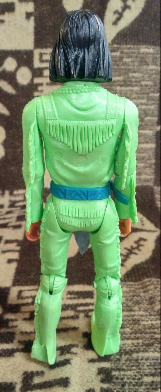 Rare Vintage 1962 Green Johnny West Geronimo Action Figure With Accessories 5
