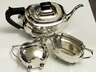 Sterling Silver Tea Service - S Blanckensee & Son Ltd - Chester - 1932