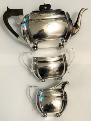 Sterling Silver Tea Service - S Blanckensee & Son Ltd - Chester - 1932 2