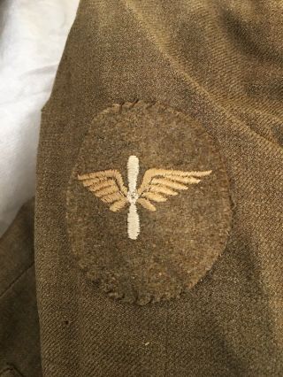 WW1 US Army Airborne Air Service Pilot Uniform Tunic & Pants RARE PATCHES HTF 2