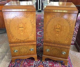 Best Inlaid Satinwood Fitted Drawer Edwardian Lingerie Chests Dressers Stands