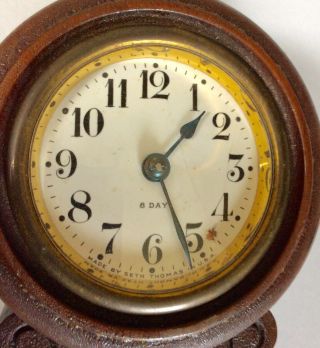 Antique Unusual Seth Thomas Banjo Clock 10