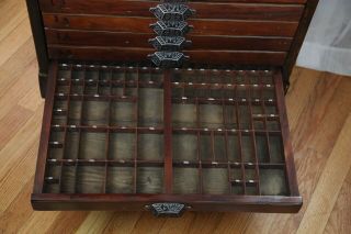 Beautifully Restored Vintage Hamilton 16 - Drawer Printer Type Letterpress Cabinet 6