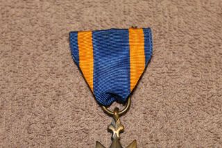Early WW2 U.  S.  Army Air Forces Air Medal w/Ribbon & Wrapped Brooch 3
