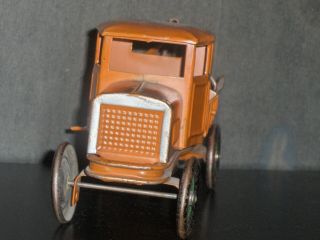 1920 ' s Kingsbury 1748 Pressed Steel Wind Up Wrecker Tow Truck Toy,  3 Days NoRes 2