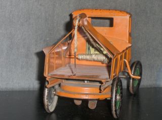 1920 ' s Kingsbury 1748 Pressed Steel Wind Up Wrecker Tow Truck Toy,  3 Days NoRes 4
