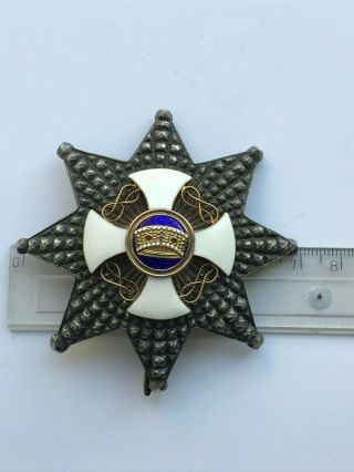 Italian Star Of Order Crown Commander 2class Italy Cross Badge Decoration Ribbon